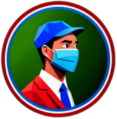 Cleaning Service, Minimalist App Icon - Circle Icon Bevel Border