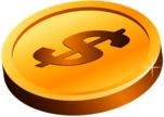 Gold Coin Dollar Clipart