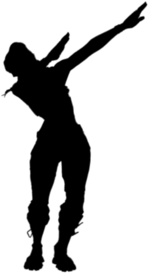 Fortnite player silhouette