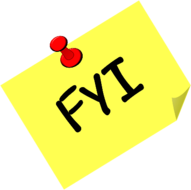 FYI For Your Information Note