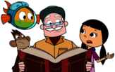 Fishtronaut Character Dr. Green Reading A Book