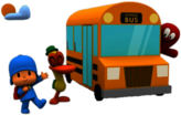 Pocoyo Taking the Schoolbus