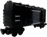 Black Toy Boxcar