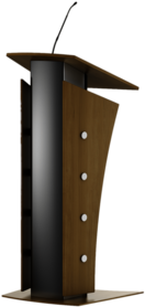 Pulpit With Wooden Side Panels