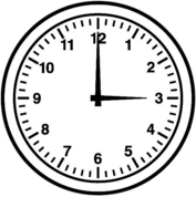 Three O'clock Classic Clock