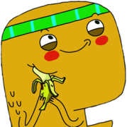 Dino Hugging a Banana