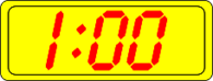Digital Clock 1:00