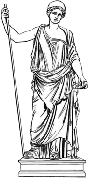 Goddess Hestia Illustration