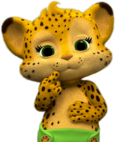 Word Party Cute Franny the Cheetah