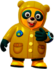Special Agent Oso Wearing Rain Coat