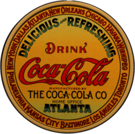 Vintage Circular Coca Cola Sign