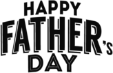 Happy Fathers Day Grey Text