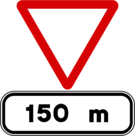 Give Way In 150m Spain