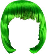 Wig Green Bob