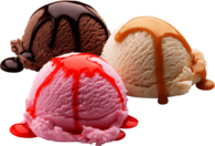 Vanilla Chocolate Strawberry Ice Cream