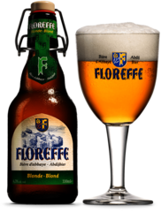 Floreffe Beer Blonde With Glass
