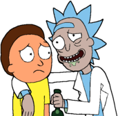 Rick and Morty Drinking Buddies