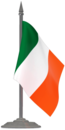 Irish Flag on Stand