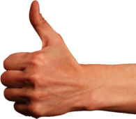 Isolated Thumb Up Finger