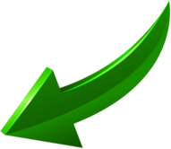 Arrow Green Curve Bottom Left