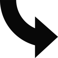 Curved Arrow Down Right