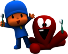 Pocoyo and Fred Brushing Teeth