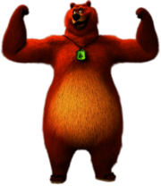 Grizzy Showing Muscles