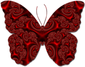 Butterfly Red Lace
