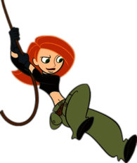 Kim Possible Hanging on A Rope