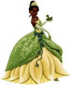 Tiana With Frog on Her Hand
