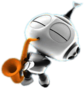 Rob the Robot Playing the Saxophone