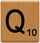 Scrabble Tile Q