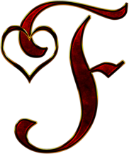 Valentine Capital Letter F