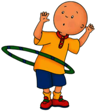 Caillou Playing With the Hula Hoop