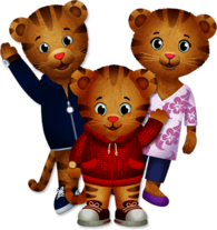Daniel Tiger With Mum and Dad