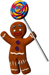 Gingerbread Man With Lolly