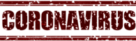 Coronavirus Red Warning Sign