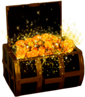 Treasure With Shining Coins