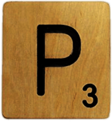 Scrabble Tile P