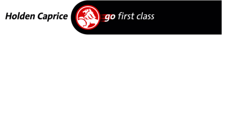 Holden Caprice Go first class