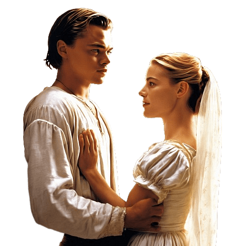 Leonardo DiCaprio and Claire Danes in Romeo + Juliet