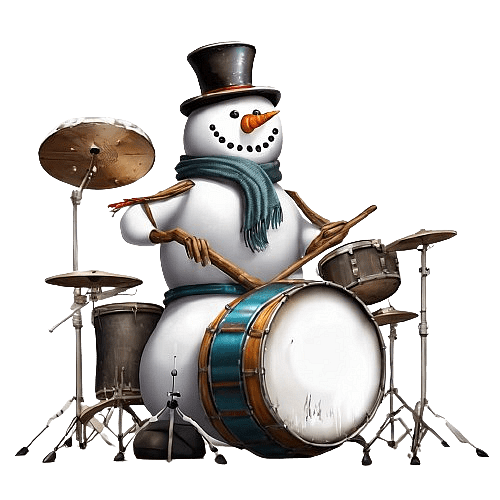 Drummer Snowman