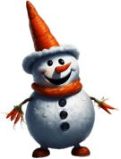 Carrot Snowman