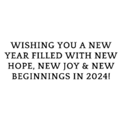 New Year 2024 New Hope