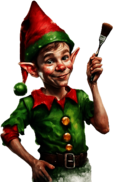 Artistic Christmas Elf