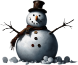 Scruffy Snowman