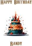 Happy Birthday Randy, Personal Custom Message
