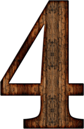 Wooden Number 4