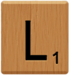 Scrabble Tile L
