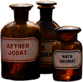 Pharmacy Flasks Trio